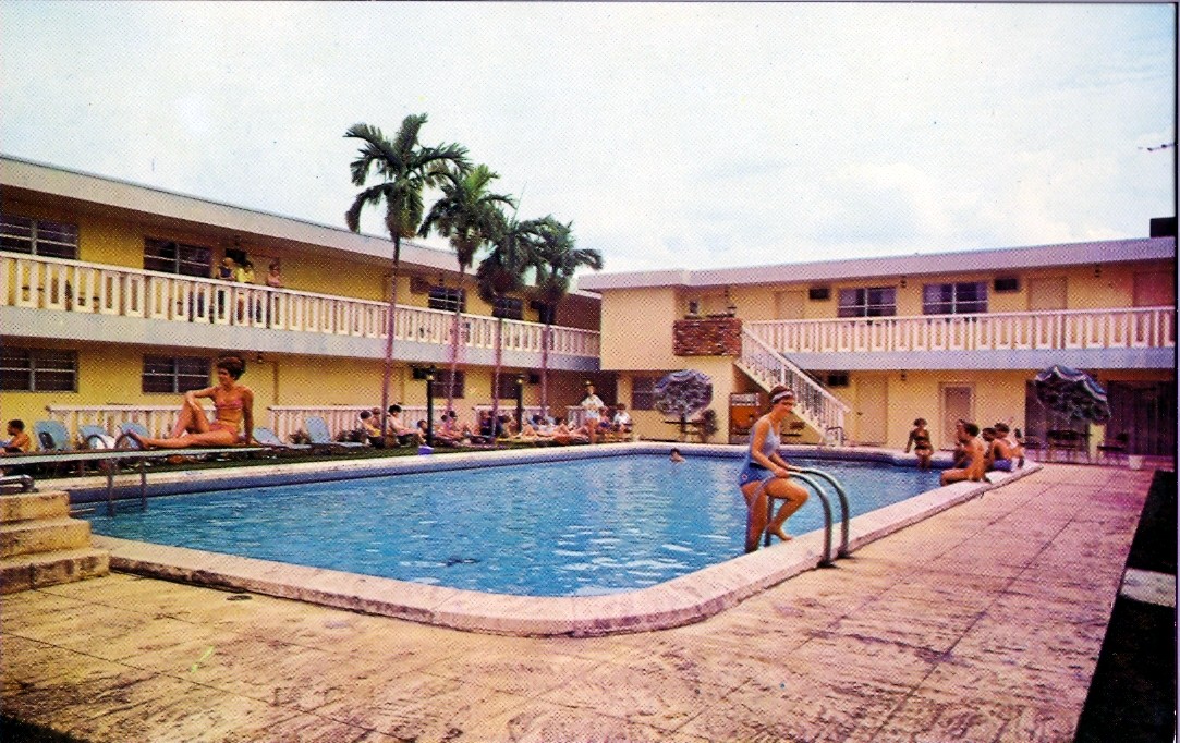 1968 April The Miami Airways Motel which was home to flight attendants studying at the Pan Am Flight Service Academy.